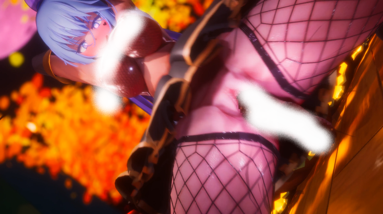 [3D同人/全动态CV][ミツボシ]23/10新作：超长大屌击穿花心浓精灌注★halloween aqua